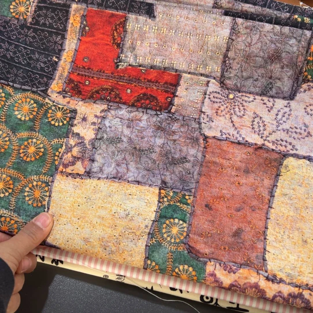 棉一米价纯棉8安帆布1.5米宽果子块