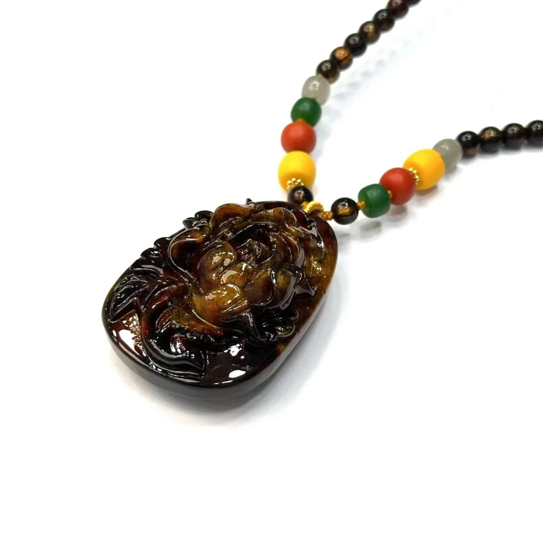 非金属珐琅项链 HS078 时尚饰品项链尺寸 63*44*24mm