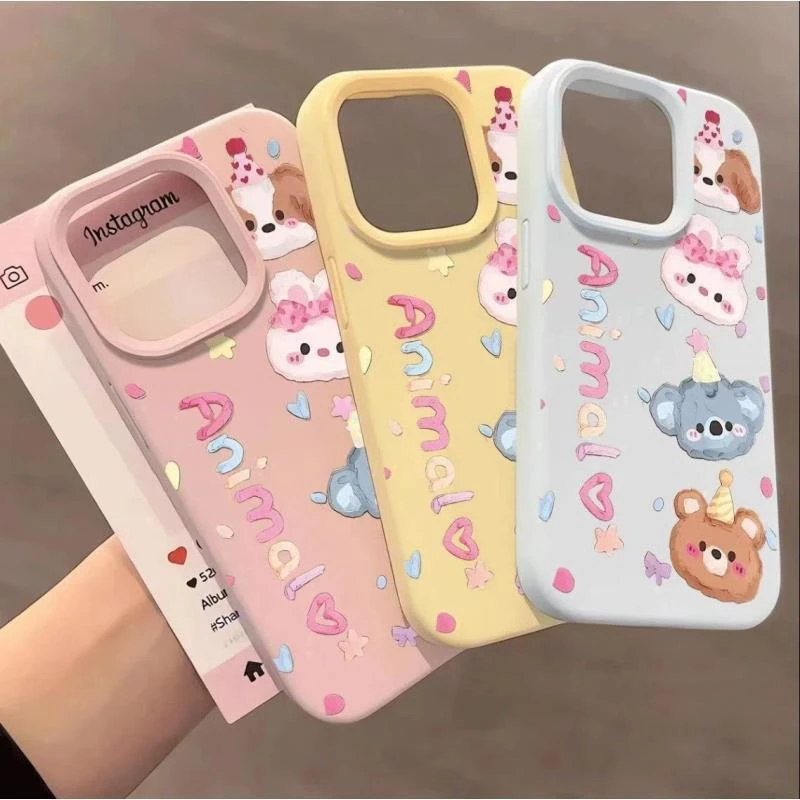 欧克里里帽子考拉小熊适用苹果16/15promax糯米手机壳14/13女1211