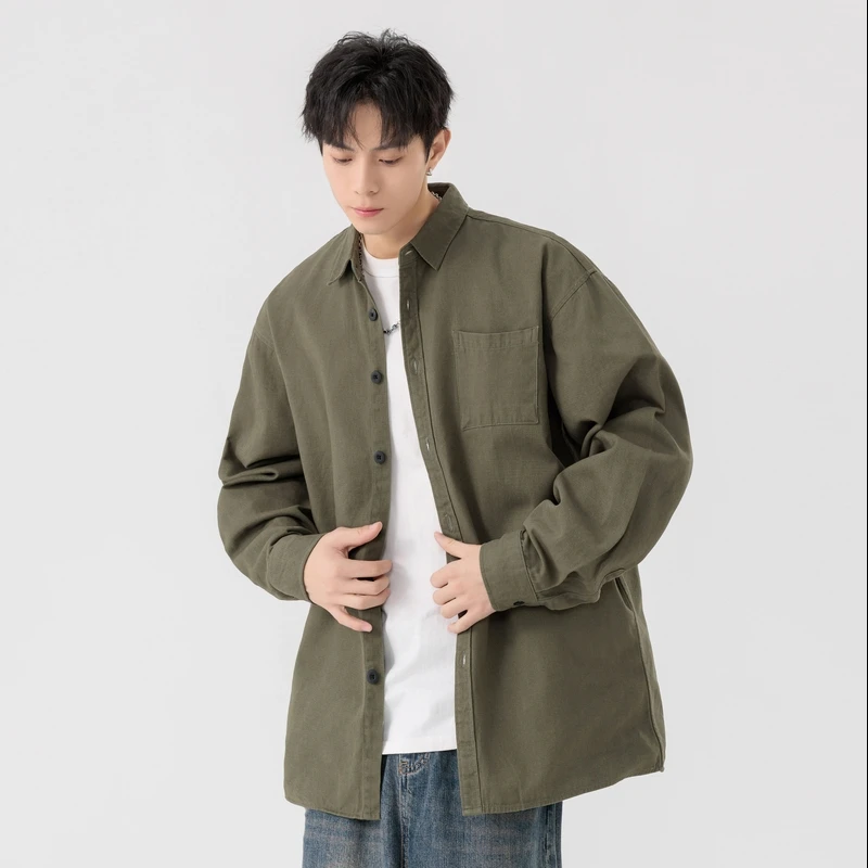 班尼路S&K秋冬高端轻奢长袖衬衫男2025潮牌男白色衬衣痞帅上衣