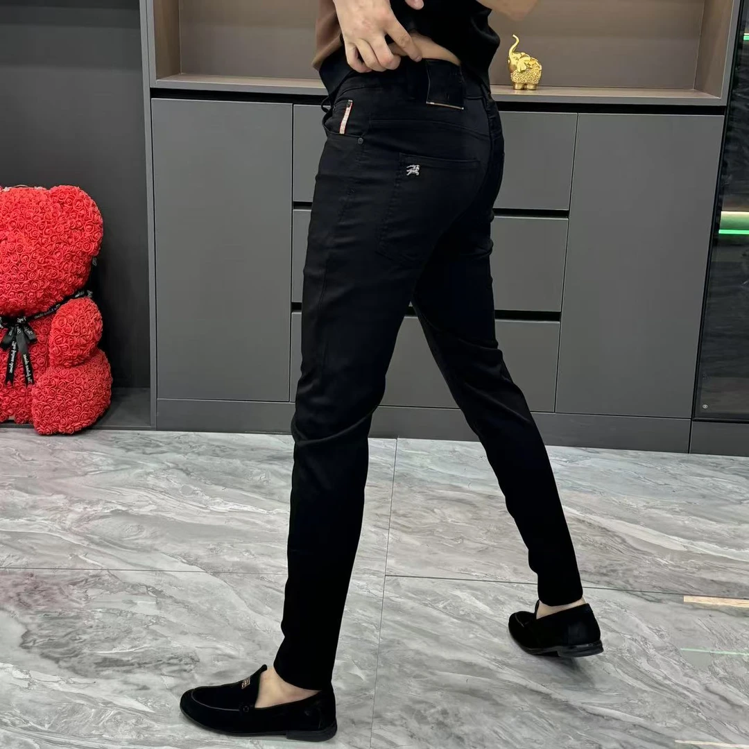 7129-男士夏季薄料欧货修身小脚牛仔裤