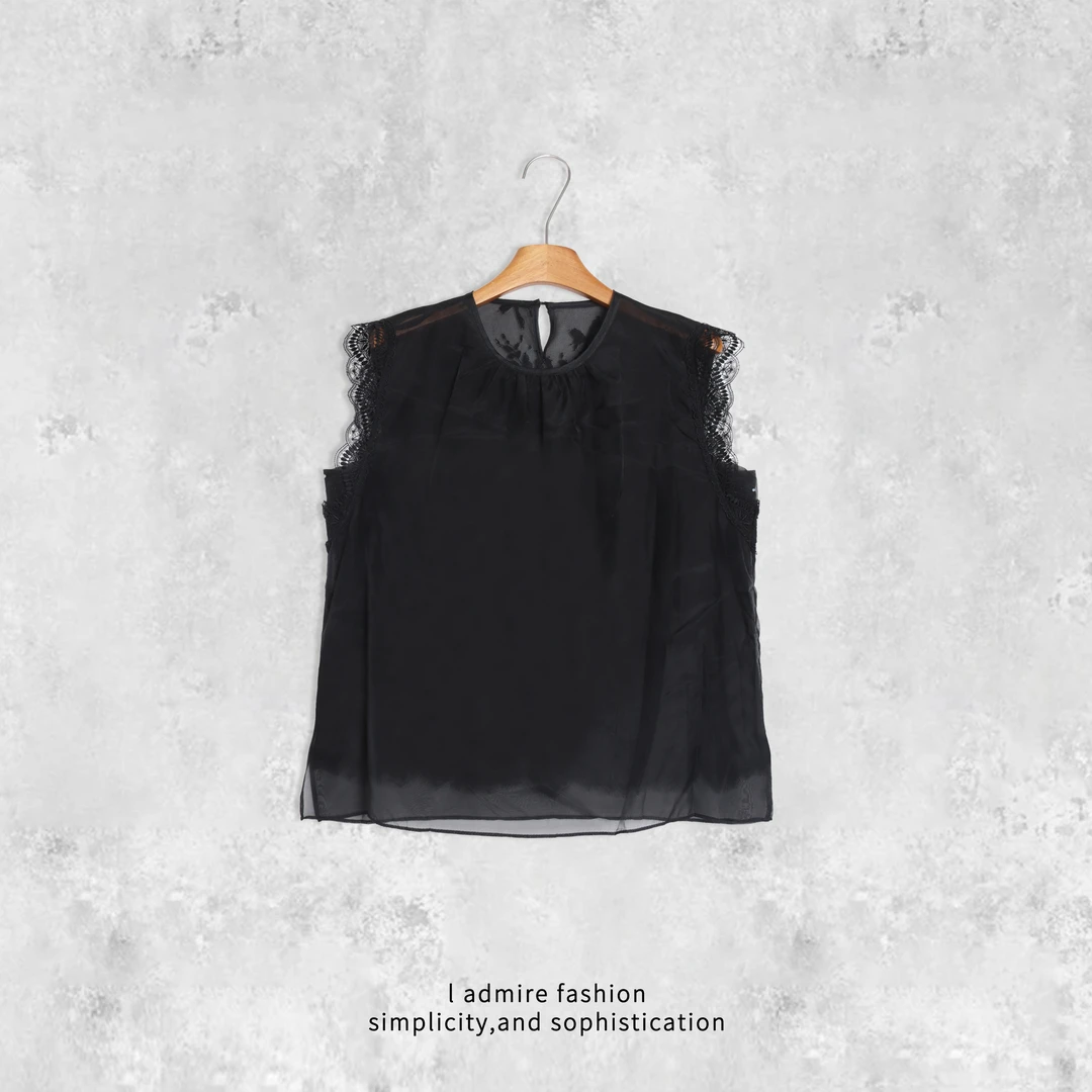 温温【花漾】蕾丝马夹女夏季国风复古无袖花色马甲79000