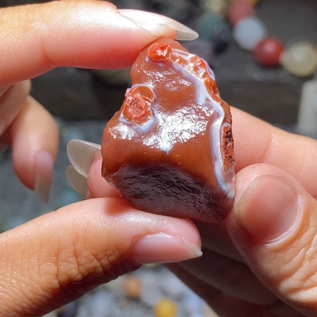 未镶嵌玛瑙/玉髓珠宝半成品