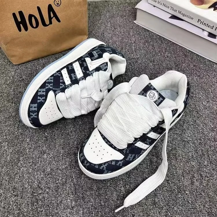 国潮厚底小众男鞋ins潮2024秋季新款情侣百搭休闲运动鞋学生板鞋