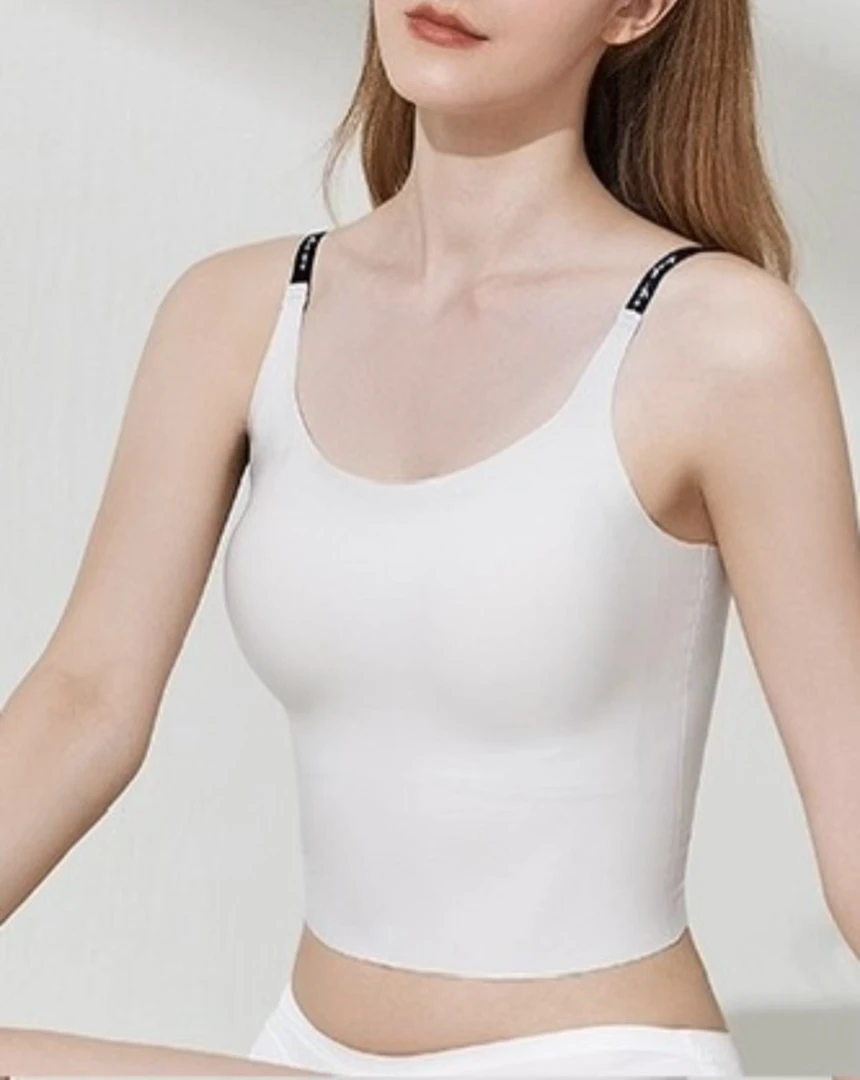 0311新款亲肤舒适无钢圈一体式无痕运动美背透气打底吊带背心