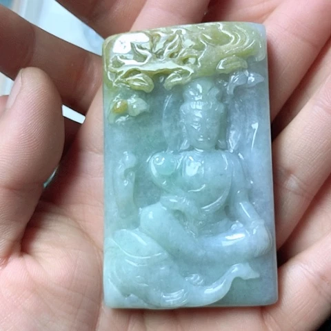 翡翠颈饰未镶嵌天然缅甸翡翠a货