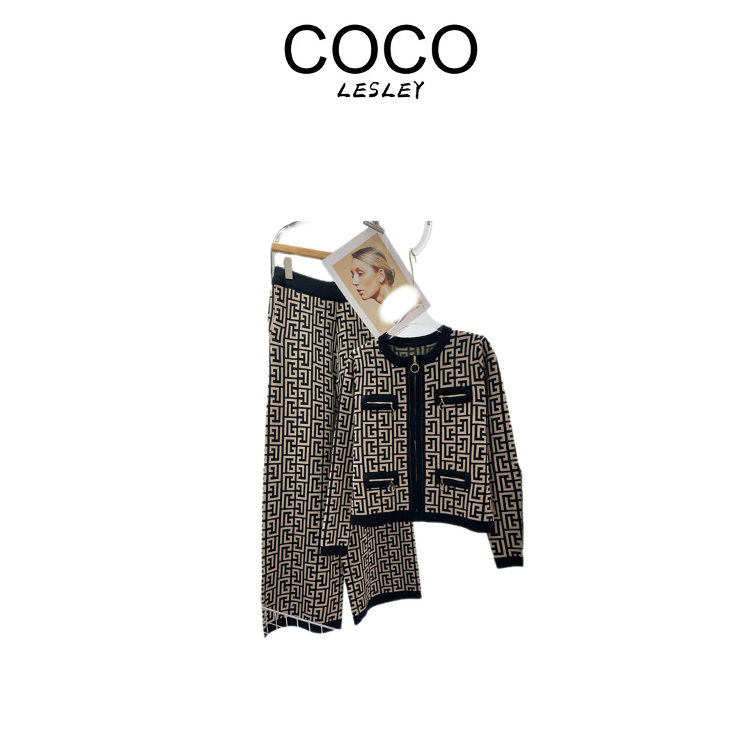 【COCO LESLEY】秋季高定系列针织套装超柔渠道限定款G25005G
