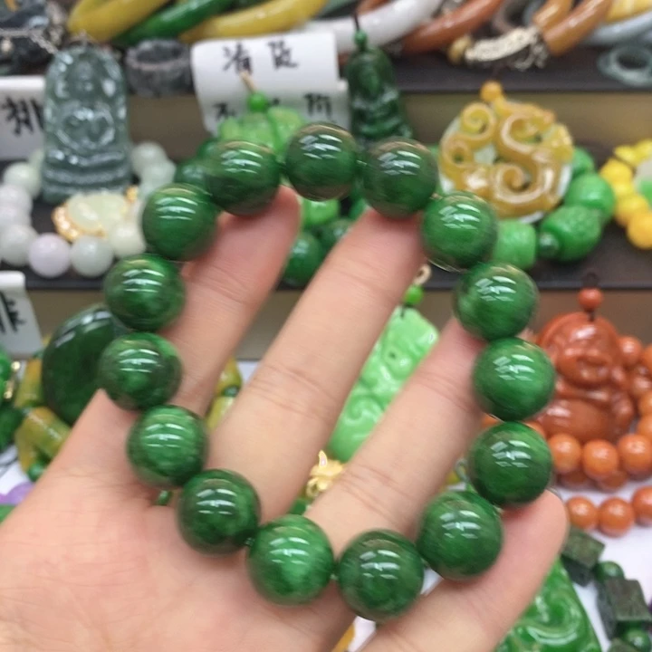 翡翠未镶嵌手链手链1