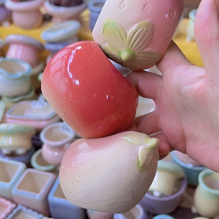 红陶陶瓷花盆当场满12包邮