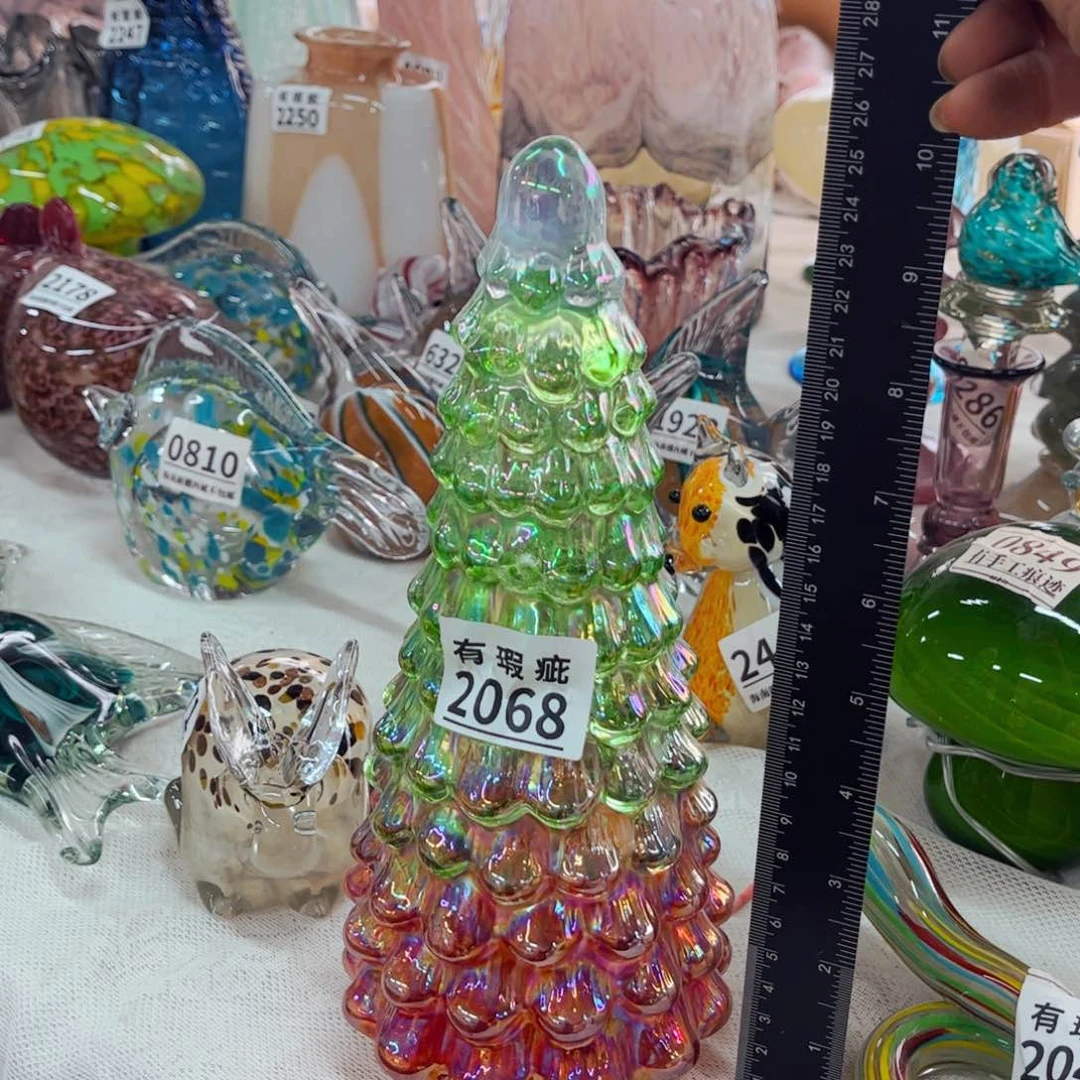 2068瑕大，家悦琉璃花瓶摆件