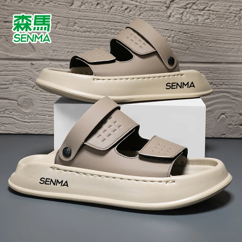 SENMA/森马正品一字拖夏季新款防滑软底凉拖外穿沙滩鞋运动拖鞋男