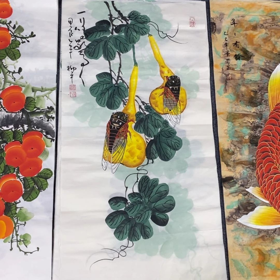 国画尺寸100✖️50三尺手绘画