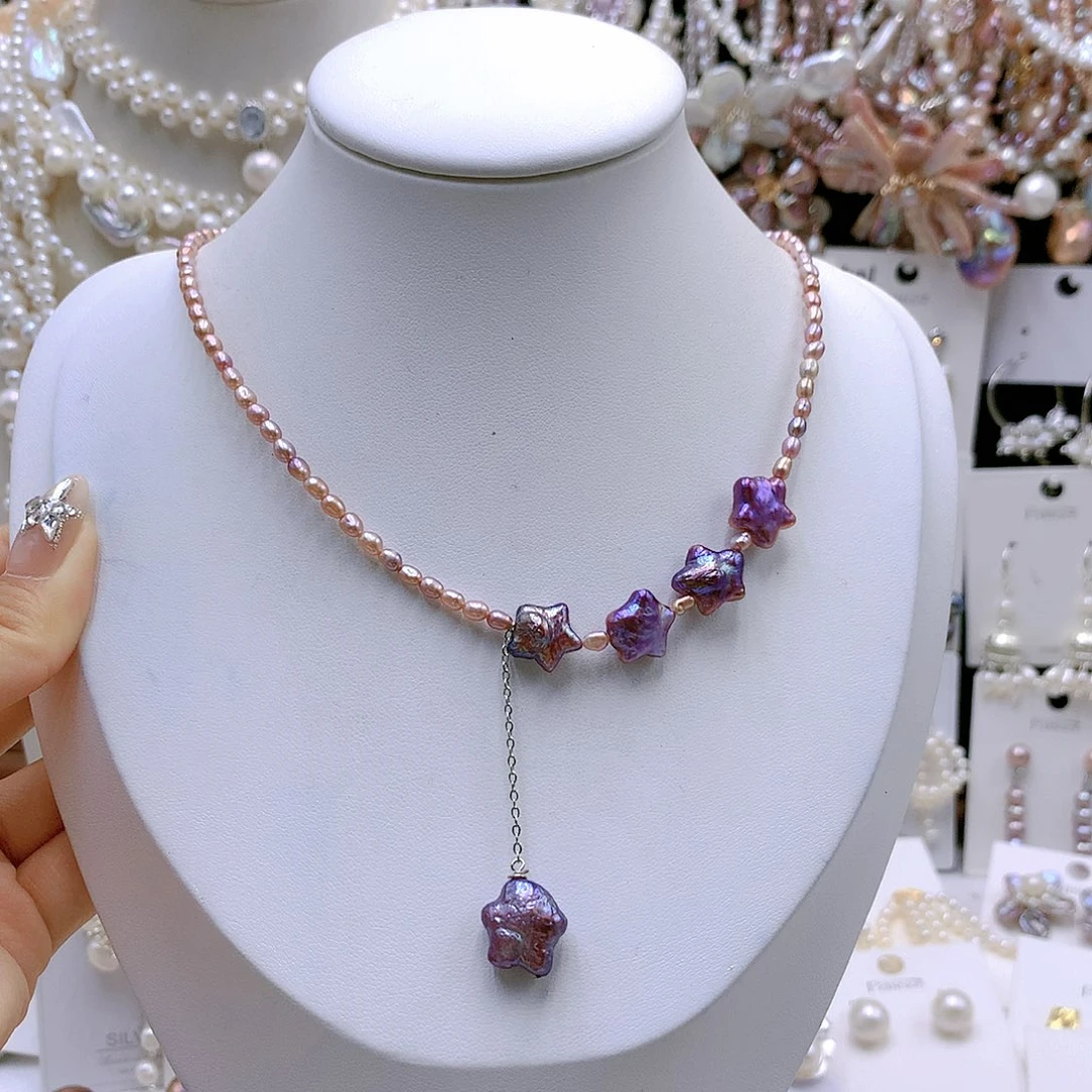 银S925镶嵌耳饰淡水珍珠