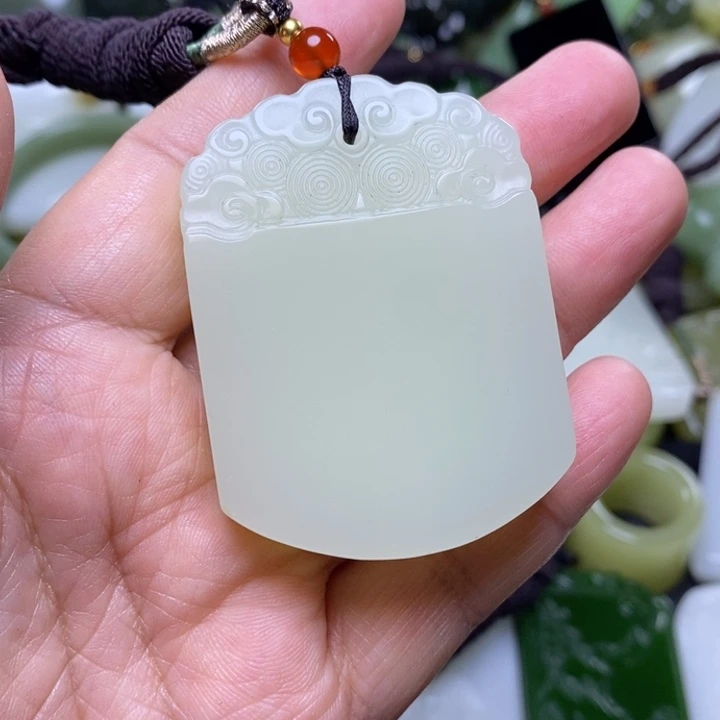 和田玉未镶嵌挂件