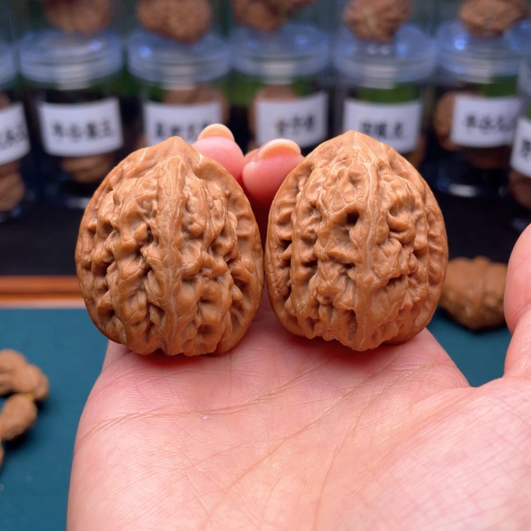 吊坠文玩核桃39尺全品原装红锦鲤