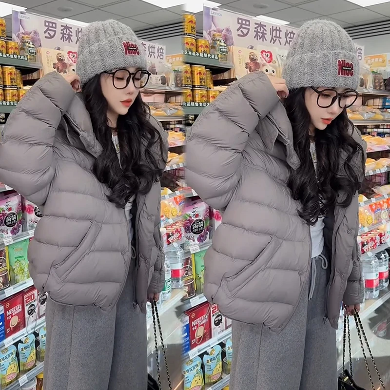 2025秋冬新款时尚显瘦气质网红高档洋气女高级百搭宽松大码棉服潮