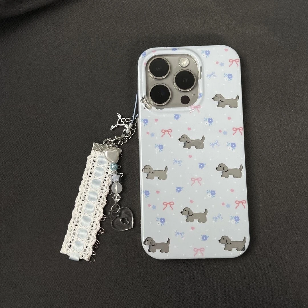 镂空小狗适用苹果16/15手机壳iphone13pro12女14小米oppo华为vivo