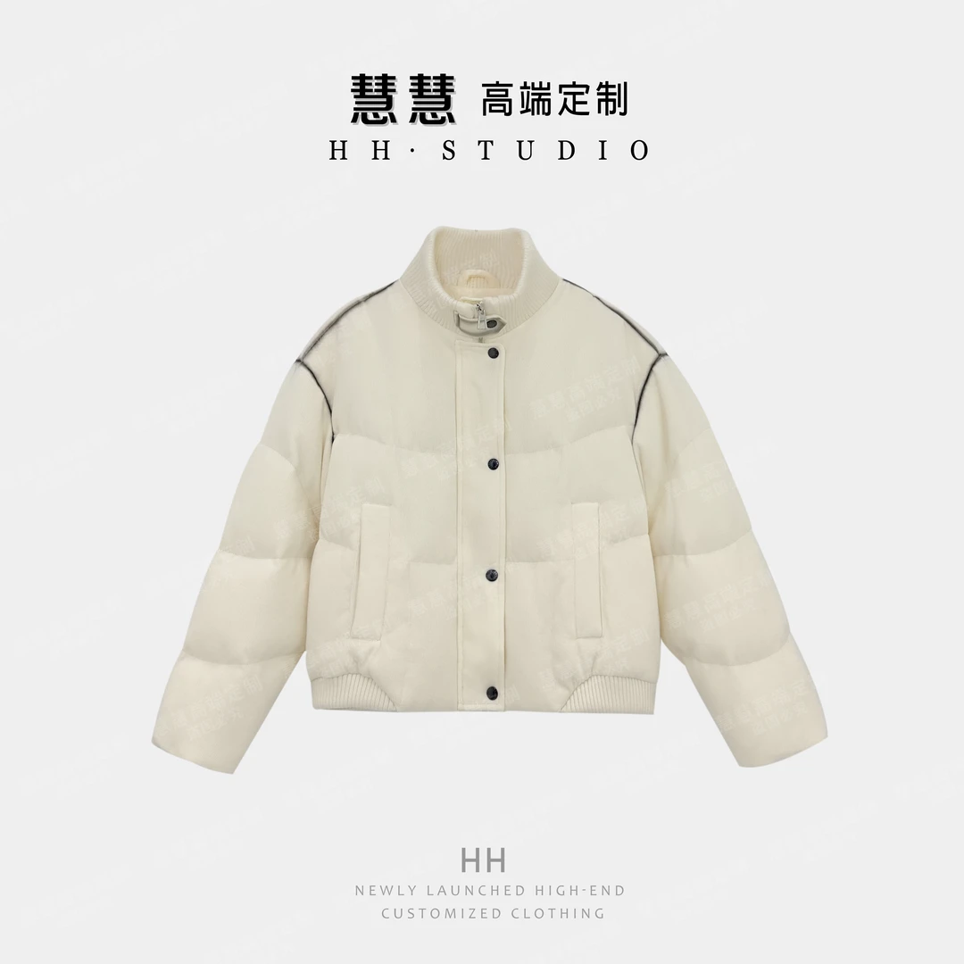 【慧慧】2025新款纽扣设计 保暖时尚90鸭绒羽绒服 99031