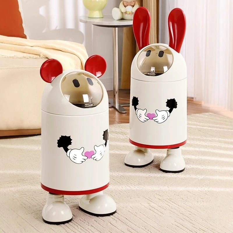 垃圾桶家用2025新款高颜值客厅轻奢可爱创意大号厨房卫生间收纳桶