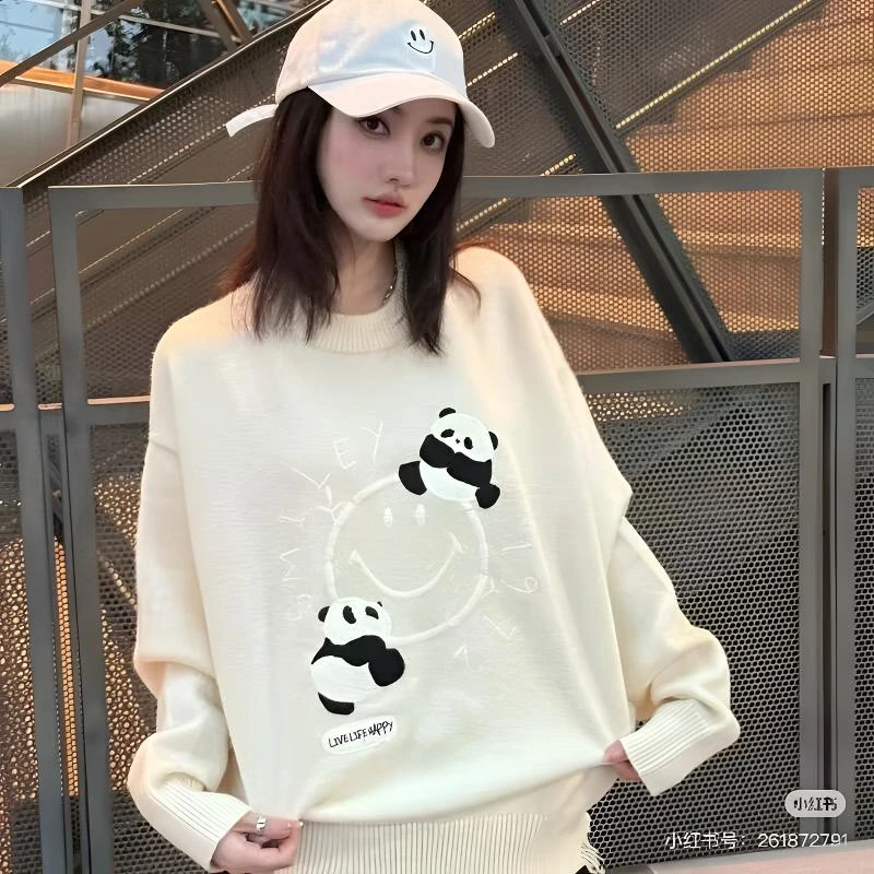 国际一线品牌毛衣 重磅 绣花熊猫 嘎嘎正 好毛衣你一定要拥有