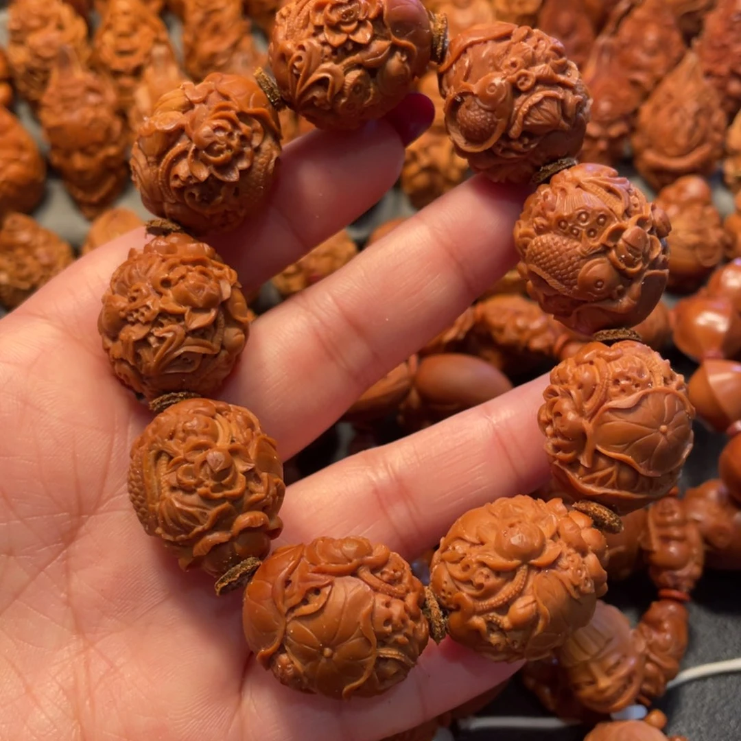 【闪购商品】手串/手链橄榄核荷花鱼