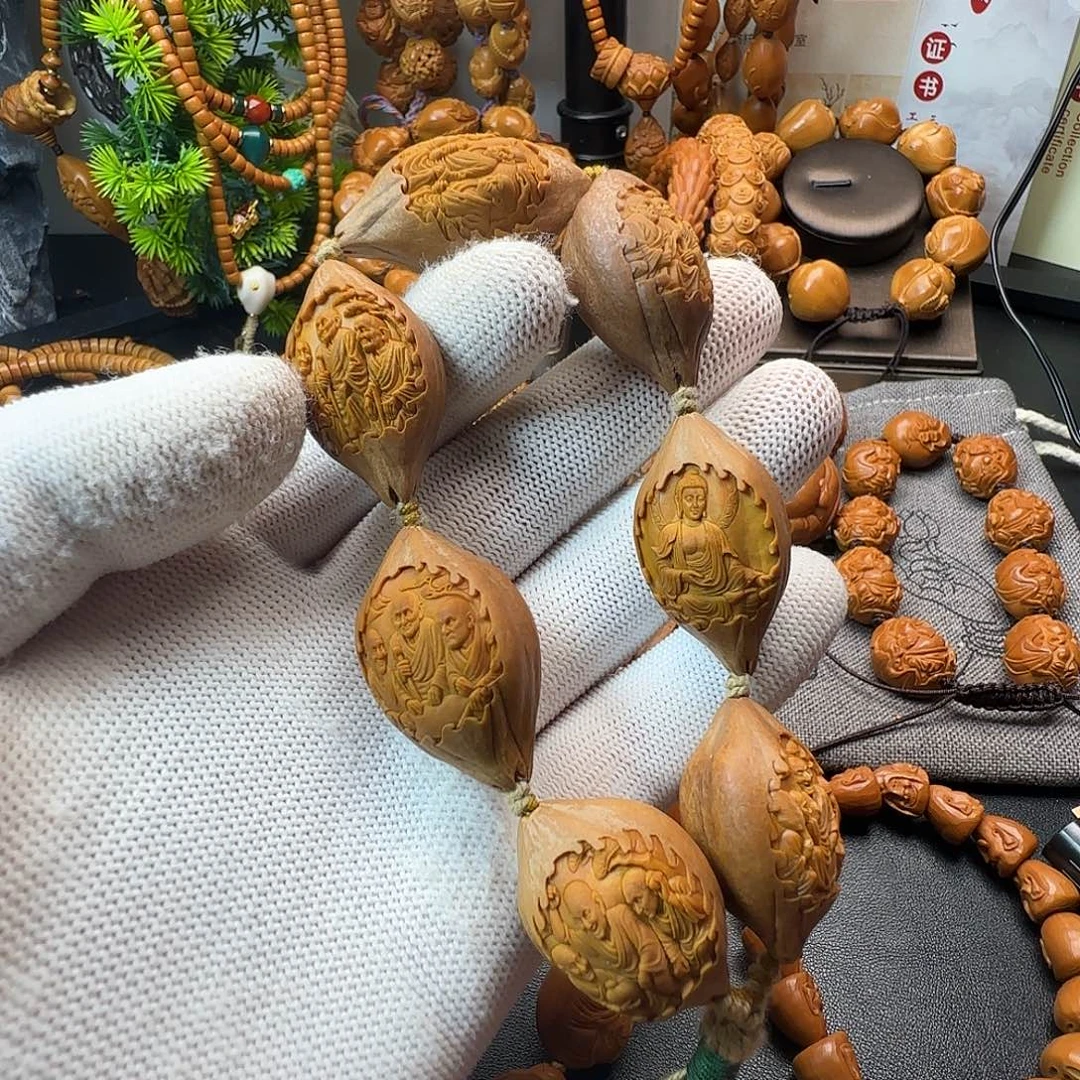 手串/手链橄榄核莲花