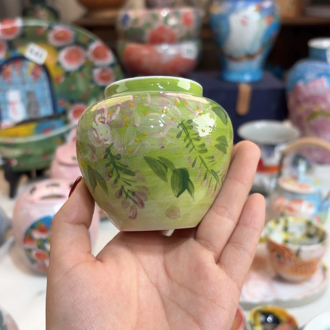 景德镇手绘高温釉下彩陶瓷茶具