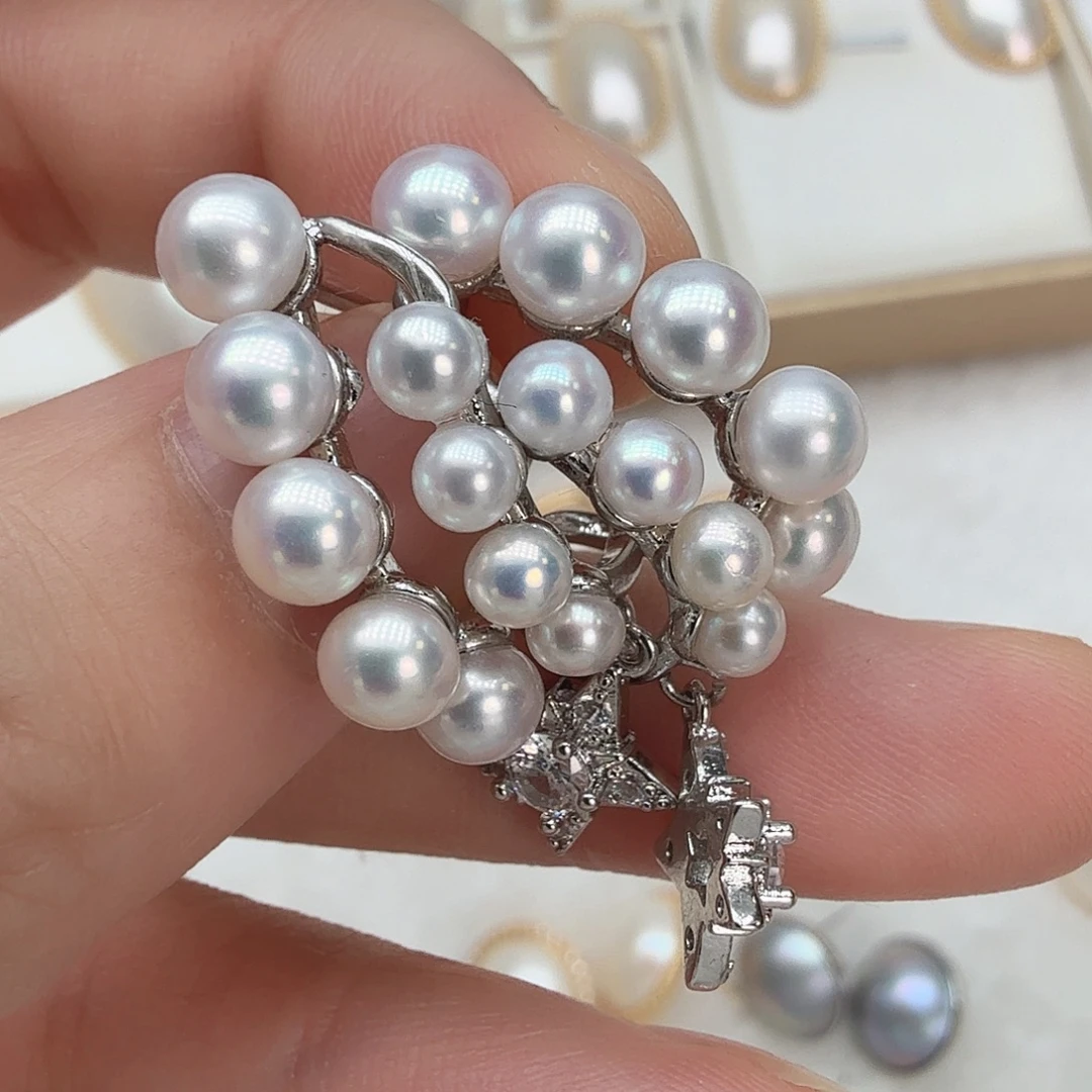 耳饰未镶嵌淡水珍珠