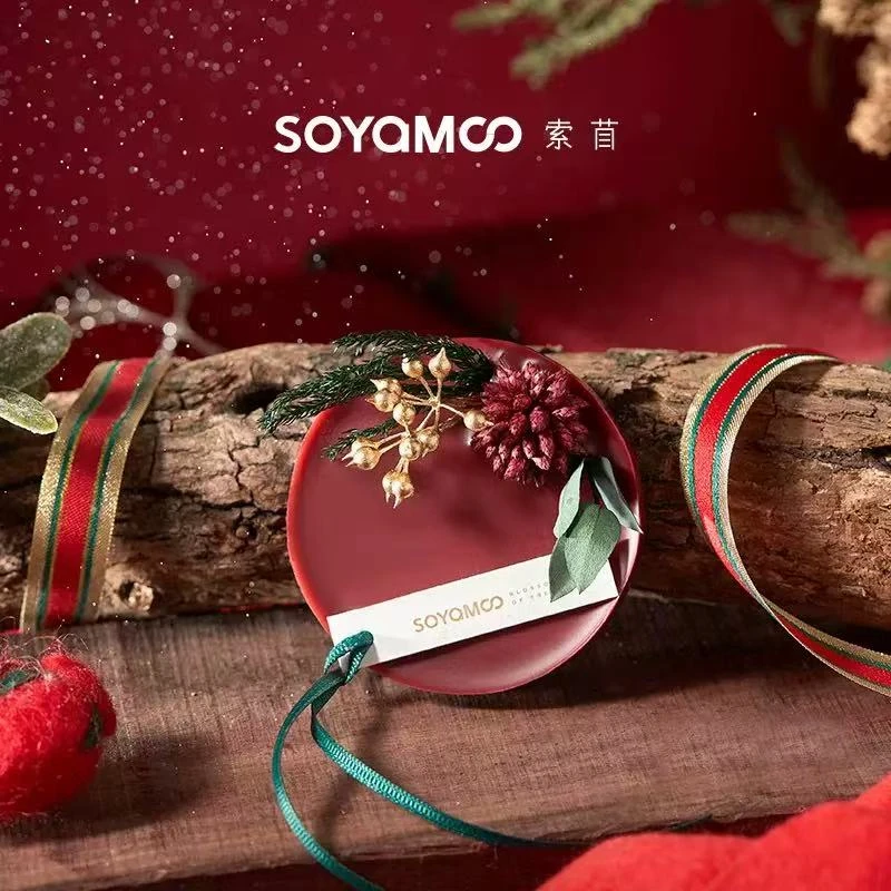 索苜SOYAMOO花艺蜡片红色节日香薰蜡片 持久散香干花香薰挂件