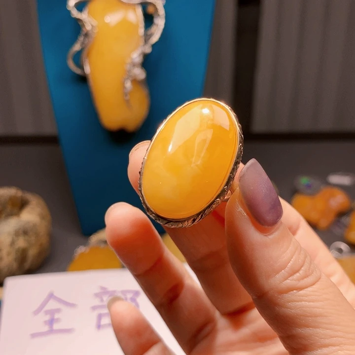 手链琥珀未镶嵌波兰设计款琥珀蜜蜡