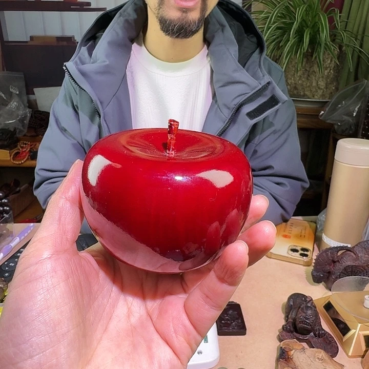 稳定木苹果摆件一个
