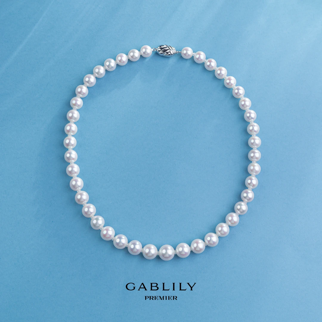 【校长专属】GABLILY premier 淡水珍珠珈白丽 S925银项链 9-11mm