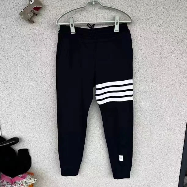 95新 THOMBROWNE 蓝黑卫裤/42码