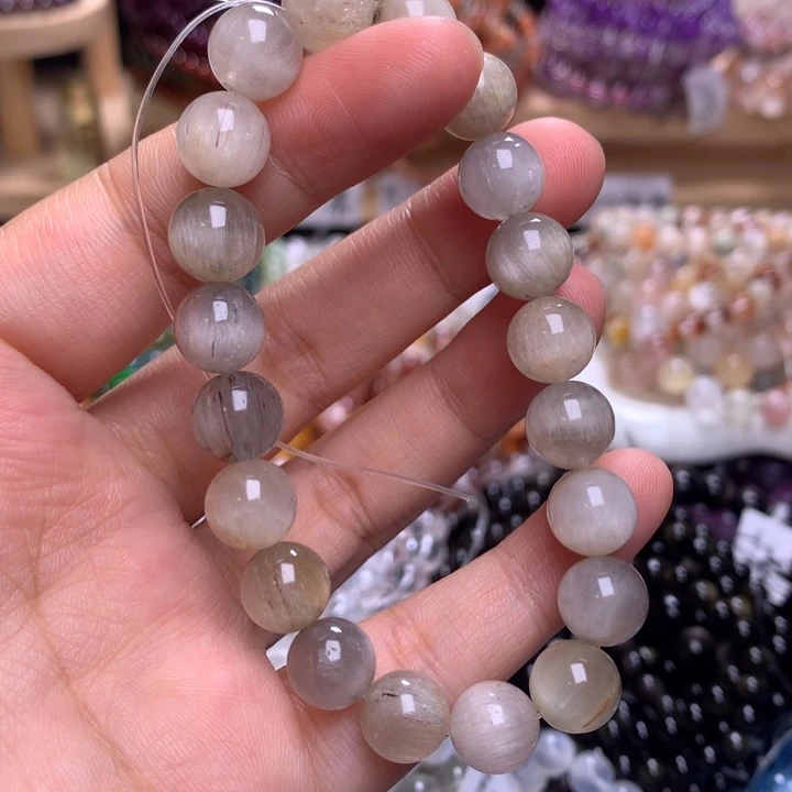 未镶嵌手串水晶9.6兔毛