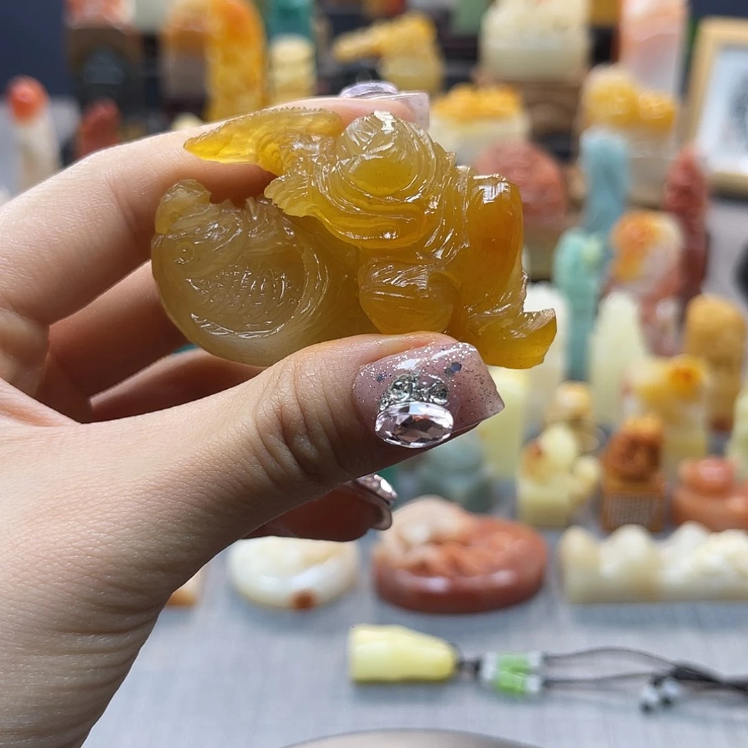 青田石印石包邮包刻5519