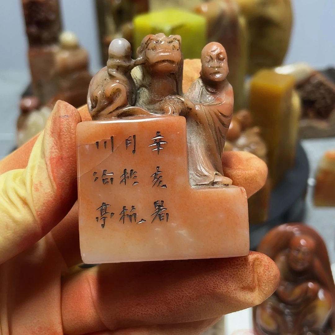 1***昊印石寿山石雅刻直播链接放漏