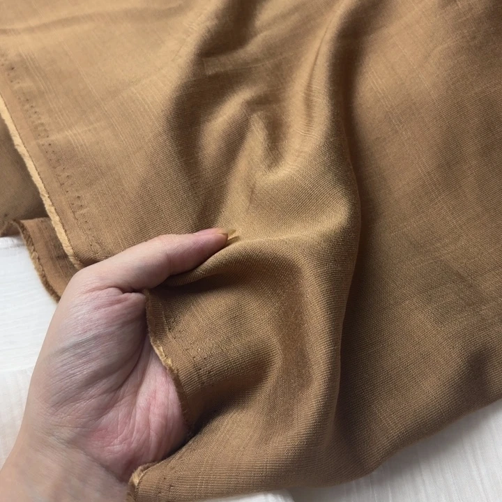 混纺棉卡其色2米。