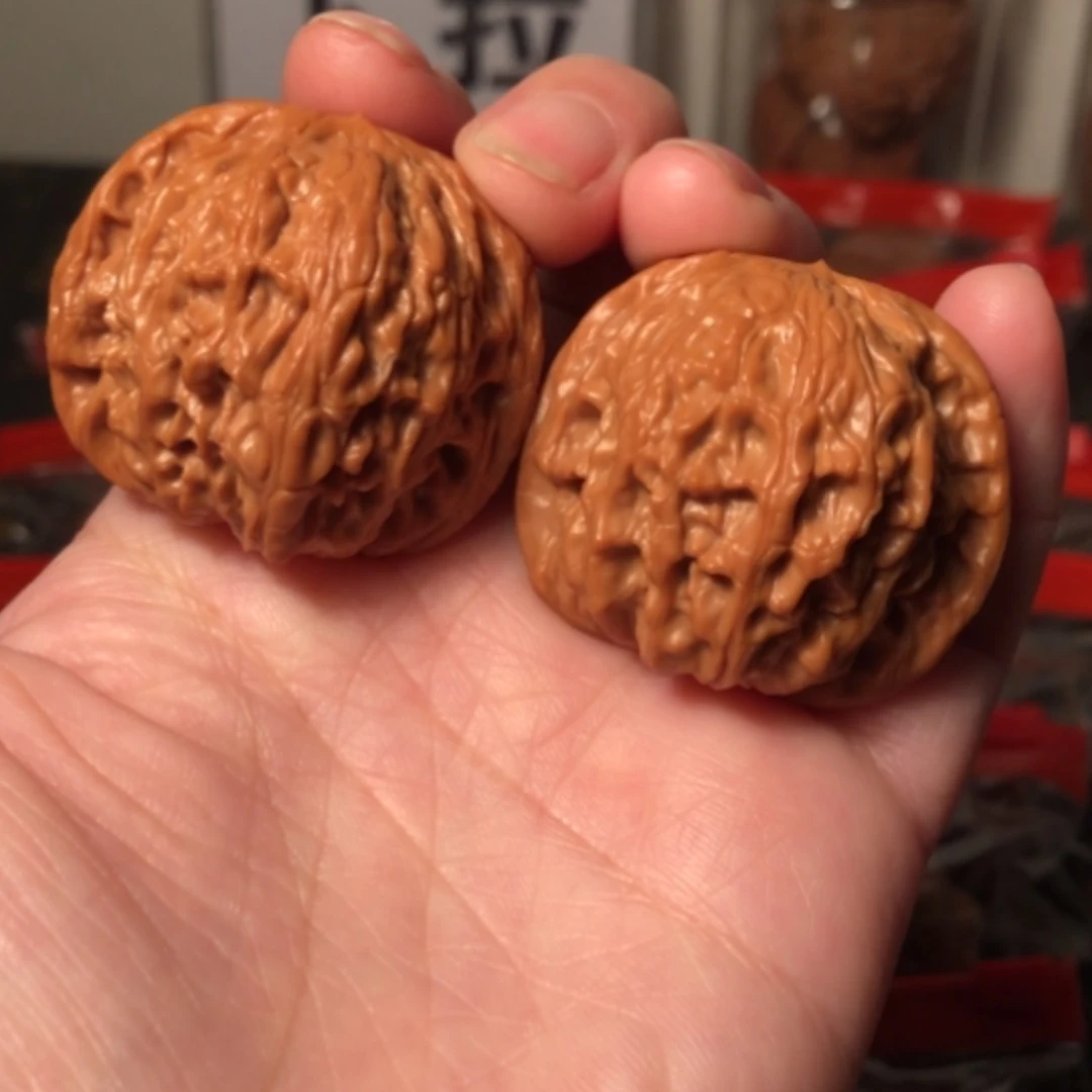 【闪购商品】文玩核桃把件磨盘39