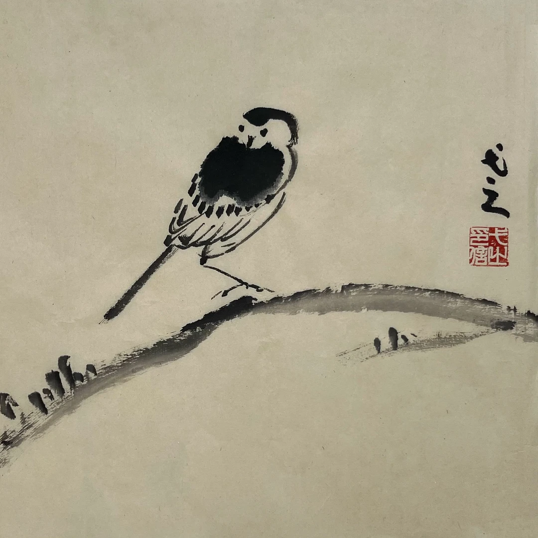 张大风艺术馆 宋奕博手绘写意小品S23  33×33