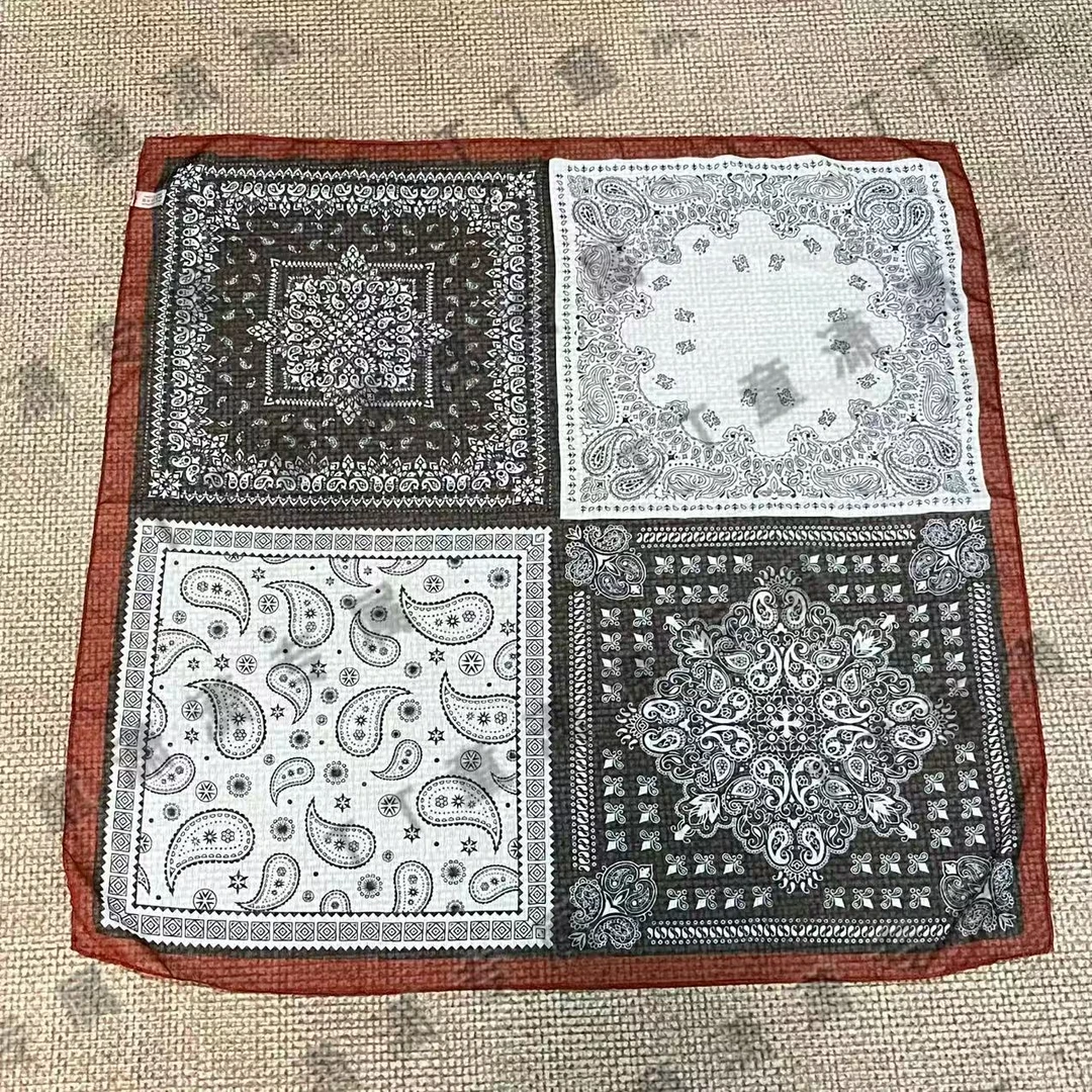 （四格佩斯利）西丽纱围巾65*65左右小方巾