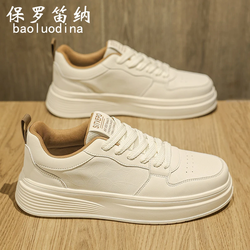 保罗笛纳时尚男鞋冬季透气2025新款百搭网面运动休闲板鞋男士潮鞋