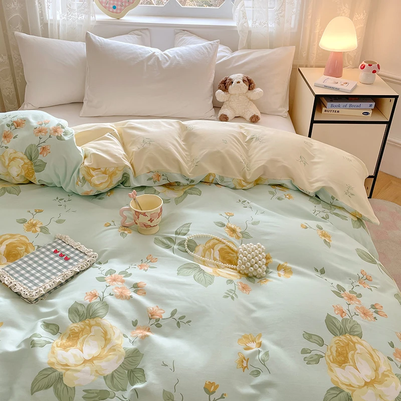 【YIHOME】全棉印花单被套亲肤舒适家用简约风透气吸湿学生宿舍
