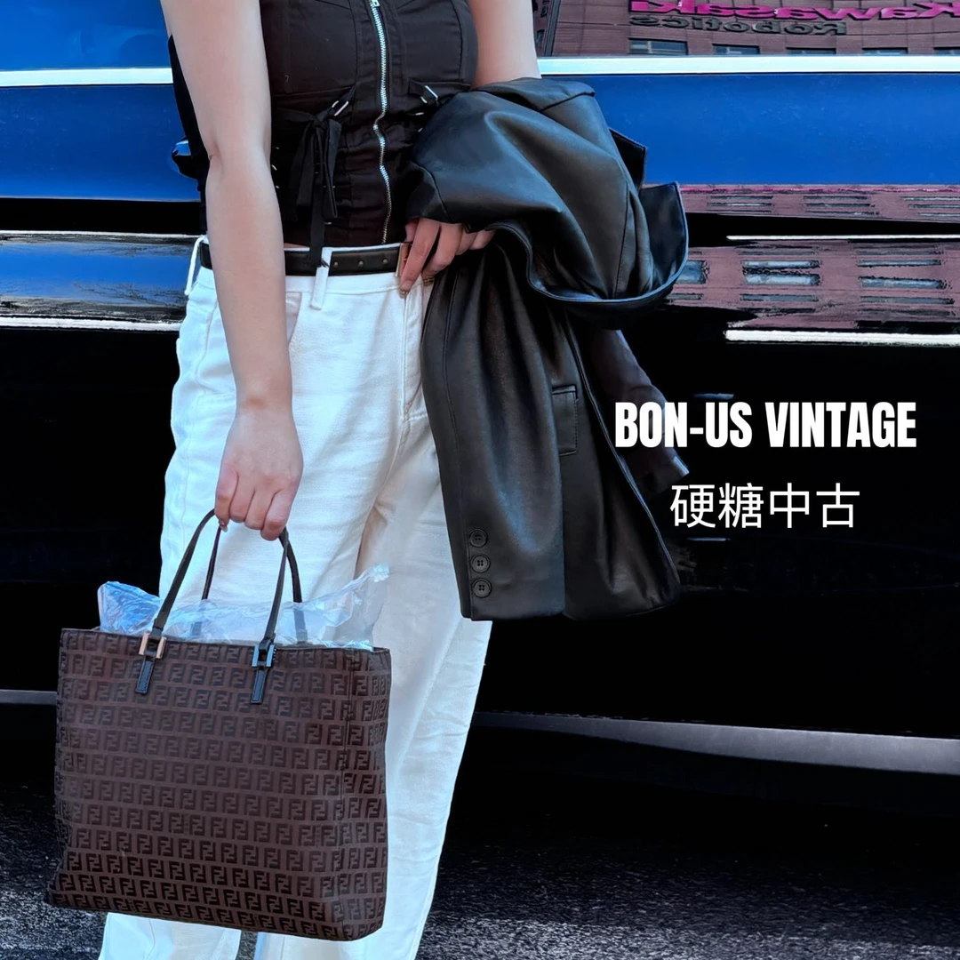 修复品618163/ FENDI/芬迪巧克力色托特包配皮换新