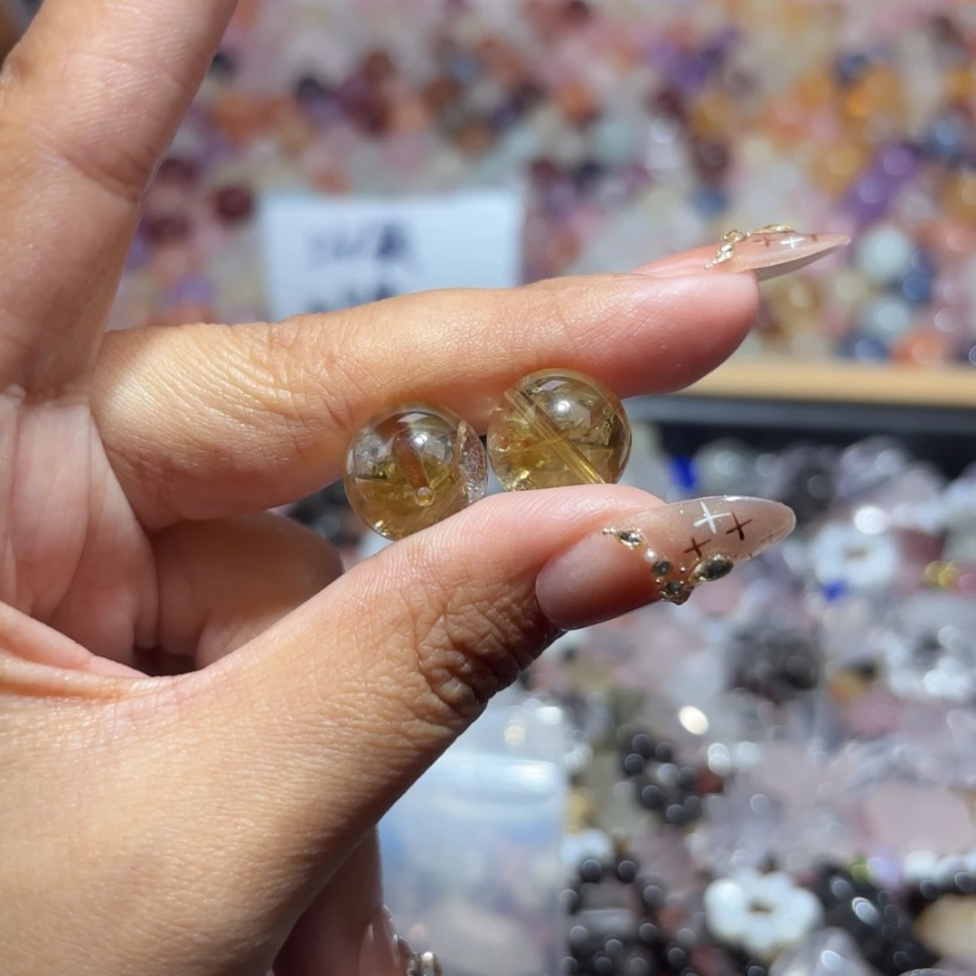 橙***冒手链水晶未镶嵌随机