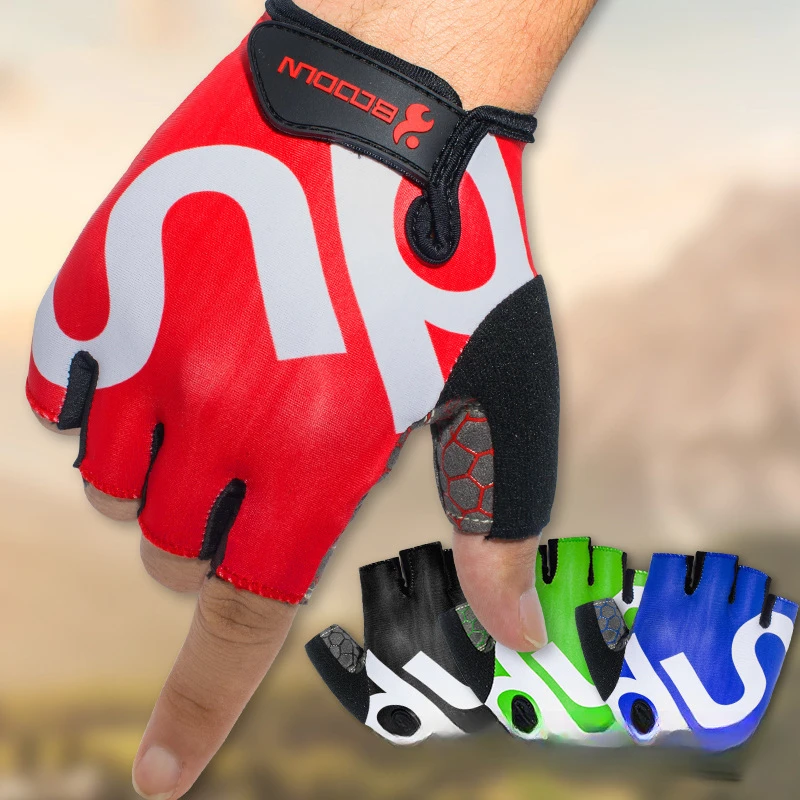 博顿新款户外运动骑行手套半指手套薄款耐磨薄款透气训练防滑骑车