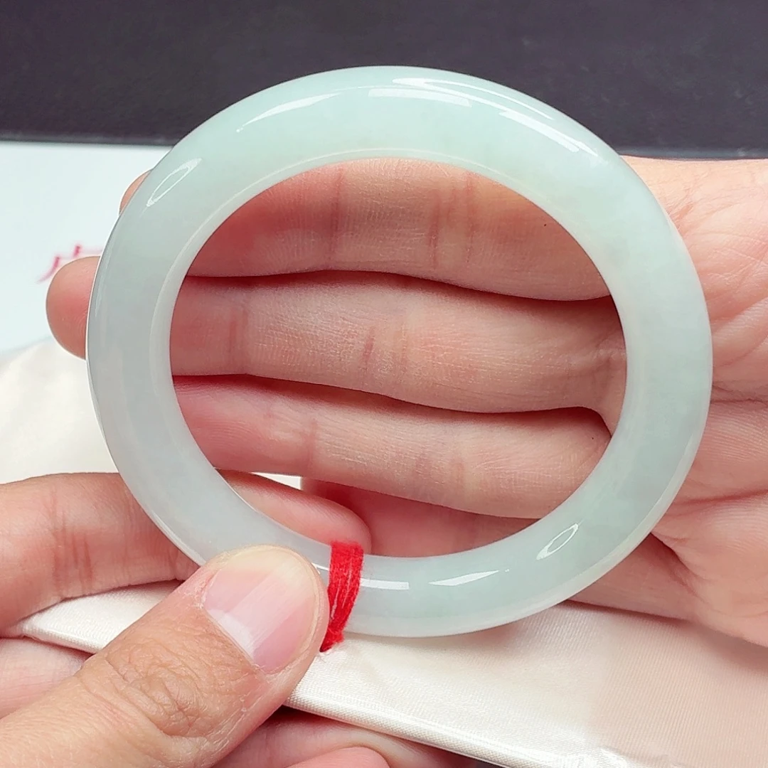 翡翠未镶嵌手镯58圈口