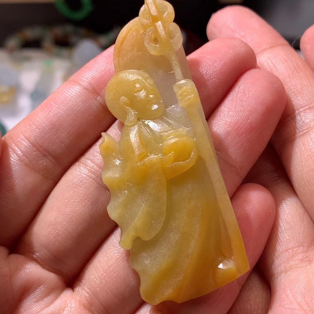 未镶嵌定制翡翠聂地藏