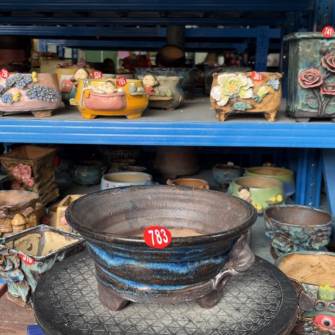 微瑕783号陶然花器手工花盆