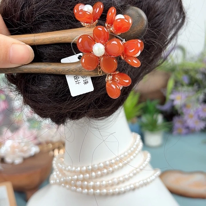 未镶嵌发饰淡水珍珠