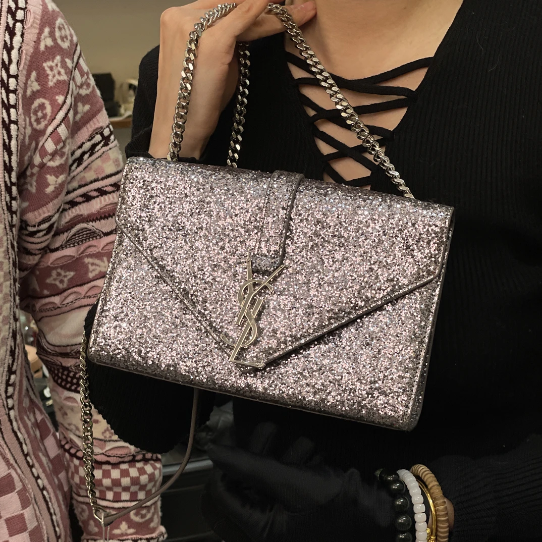 95新 YSL/圣罗兰 夏七中古/ysl流苏单肩包